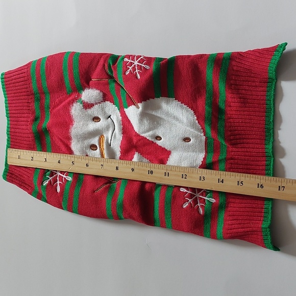 Dog christmas sweater snowman red size L - Picture 5 of 7